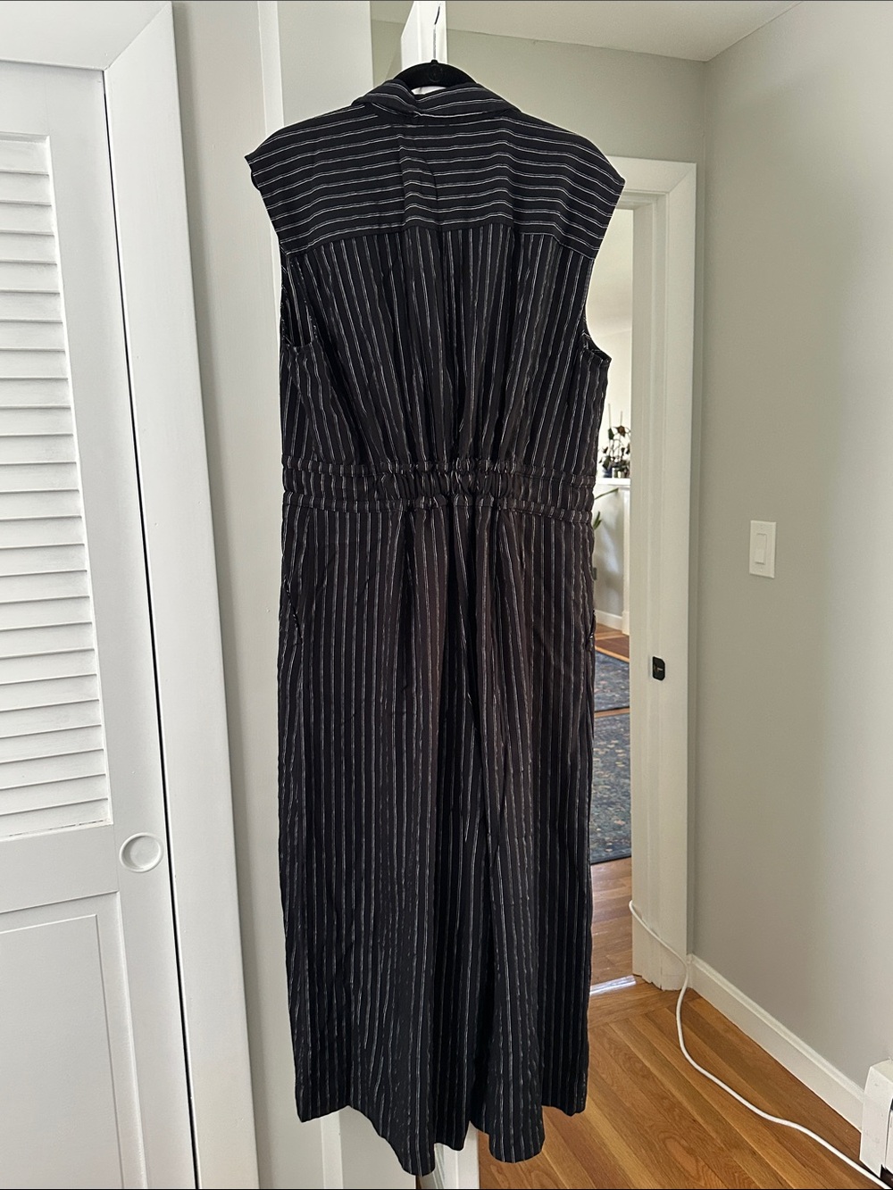 Maeve black and white stripped jumpsuit - Picture 4 of 7